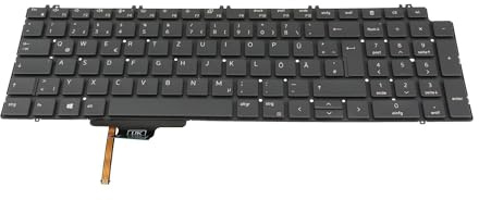 Dell 0NN0MK Original Tastatur DE (deutsch) grau/schwarz mit Backlight für Precision 17 (7760), 15 (7560)