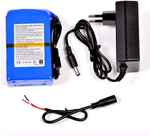 AFTERTECH Pack Batterie Batterie 24 V 3000 mAh 3 Ah Rechargeable au Lithium 98 x 60 x 37 mm 6 S1p 25,2 V F2E2
