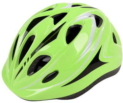 Casco da bicicletta per bambini, traspirante, leggero, multiuso, protezione per la testa, per ciclismo, equitazione, pattinaggio, skateboard, verde