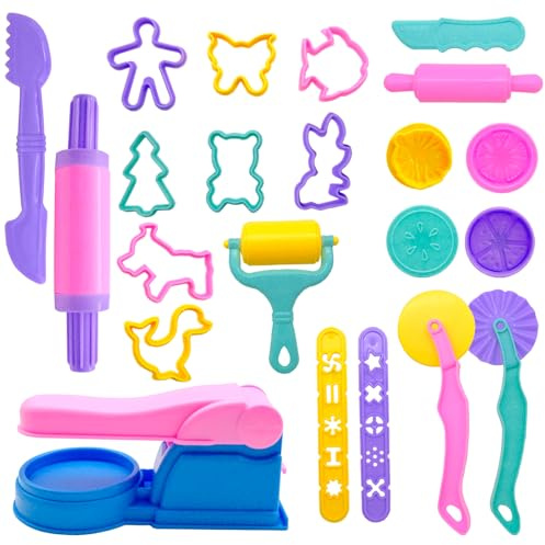 MEIYAXINWIN Lot de 22 outils de pétrissage - Accessoire de pâte à modeler créatif - Accessoire de modelage - Kit cadeau pour garçons et filles