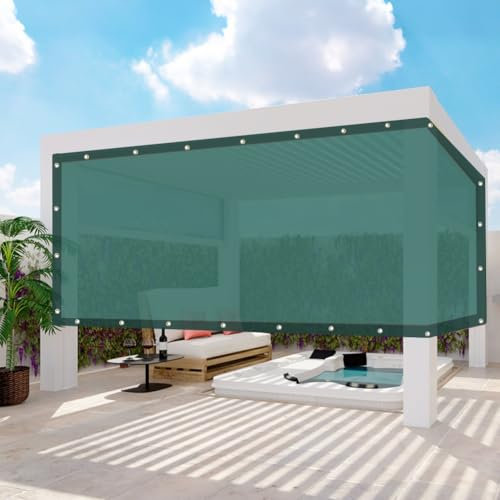MTNBHH Brise-Vue 90% for Balcon, clôture, Pare-Soleil indéchirable avec œillets renforcés, Panneaux d'intimité durables for Jardin, Serre(Green,1x2m/3.2x6.5ft)