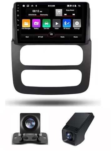 Android 13 per Dodge RAM 3 Dr DH 2001-2006 Controllo del Volante 9 Pollici Radio Stereo Auto GPS FM RDS Dab+ Telecamera Posteriore+DVR CarPlay Android Auto 4G+WiFi BT5.0(NF-1)