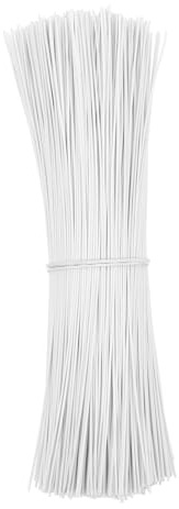 SUPVOX 1000 Piezas Alambre Galvanizado de Hierro Recubierto Plástico Flexible para Atar Cables Jardinería Entrenamiento Plantas y Bricolaje Doméstico