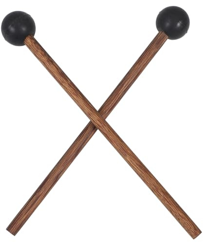 Kisangel Xylophon Schlägel Holzgriff Ergonomisch Holz Drumsticks Langlebig für Anfänger und Profis Geeignet Präzise Klangperformance