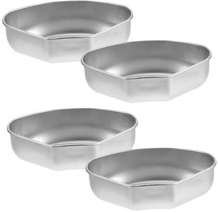 OUNONA Vaporera Metálica De Cocina Acero Inoxidable, Bandejas De Vapor Forma De Abanico 4 Piezas, Base Plana Estable, Apta Para Olla, Horno y Freidora De Aire, Adecuado Para Verduras y Mariscos