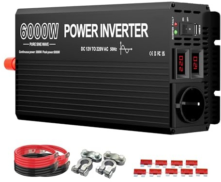 Convertitore Convertitori Inverter 12v 220v 2000w 3000w 4000w 5000w 6000w Trasformatore 220 12 Volt Onduleur 12v 220v Invertitore(24V,6000W)