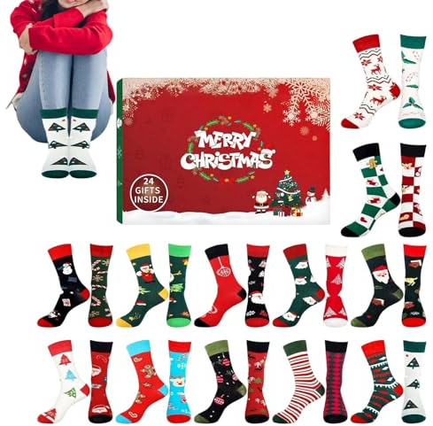 Giocattoli per conto alla rovescia di Natale – 24 giorni morbidi calendario 'Avvento, divertente articolo di Natale per uomini e ragazzi | idea regalo per adolescenti, figlie, amici e