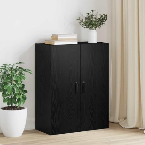 Generico Armadio pensile Rovere Nero 69.5 x 34 x 90 cm Legno Multistrato,Nero,25.28kg,879464