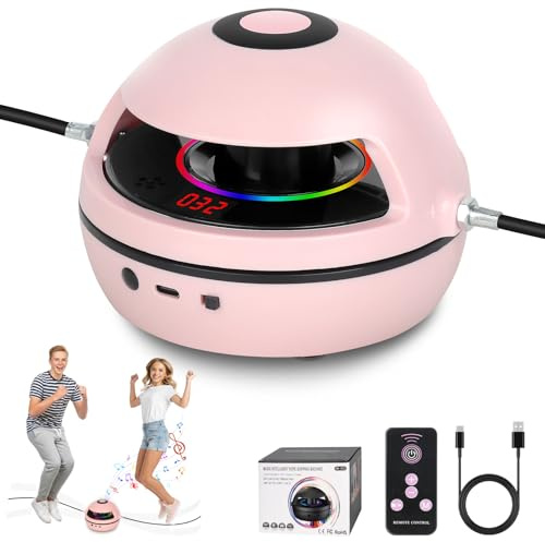 Mineup Elektronische Springseil, Automatische Elektrische Seilspringmaschine, 1-10 Geschwindigkeitsstufe, Einstellbares Multiplayer-Springseil mit LED-Anzeigezähler, Intelligente Springseilmaschine