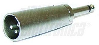 ADATTATORE SPINA 3 POLI XLR CANON A JACK 6.3 MONO