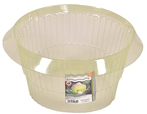 Novatool Schneckenschutzring 5er Pack I Schneckenschutz Salatring Schneckenschutz für das Hochbeet I Abdeckhaube Pflanzen Gartenzubehör Schneckensperre