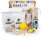 ahakito DIY Set Erwachsene, Ton Töpferset für Anfänger für zu Hause, Bastelset Erwachsene Beinhaltet Ton Lufttrocknend, Modellierwerkzeug, Acrylfarben, Pinsel und Eine Anleitung, Anfängerfreundlich