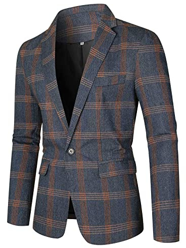 Blazer scozzese da uomo, giacca a quadri per uomo, blazer casual intelligente su misura, cappotto sportivo a scacchi stile vintage, Blazer formale a quadri da uomo, Blazer scozzese slim fit per