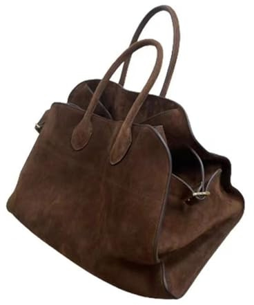 WWHJR Damen Handtasche Braun Herbst Winter Schultertasche Handtasche Große Kapazität Polyester 39 x 27 x 25 cm
