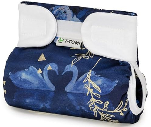 T-Tomi Orthopädisches Spreizhöschen für breites Wickeln Klettverschluss Größe 3-6 kg (Swan Lake) 1 Stück
