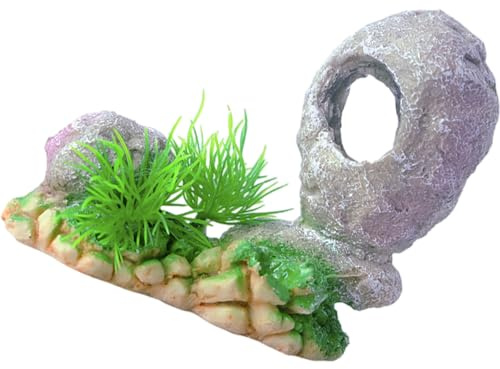 Fischhaus Höhle Haus Aquarium Dekoration für Aquarium Dekoration Berg Terry Steingarten Landschaft Harz Handwerk Modell Statue