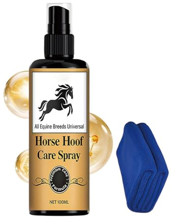 Hästryktsprodukter,100ml Återfuktande Icke Fet Hovspray,Hästbalsamolja - För utställningsförberedelse, tävlingsklar, utställning, torrt klimat, daglig vård, stallhantering