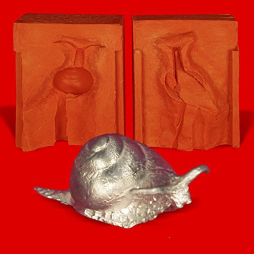 Zinngießform Schnecke 1, ca. 45g Reinzinn