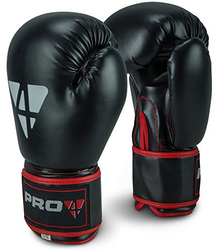 Pro4 Boxhandschuhe Fight - bestens geeignet für Boxen Kampfsport Kickboxen Fitness 8 10 12 14 16 oz unzen