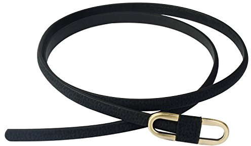 Aodexius Damen Super Schmal Poppig Jeans Kleid Belt Gürtel Mit Bronze Schnalle
