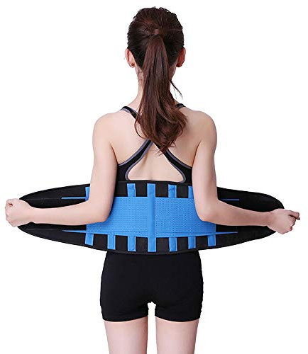 1 faja reductora de cintura lumbar para hombres y mujeres, cinturón ajustable para alivio de dolor de espalda, hernia de disco, ciática