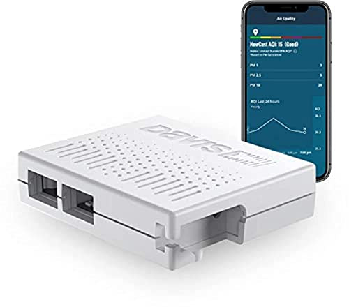 Davis Instruments AirLink Professioneller Luftqualitätssensor für den Innen- und Außenbereich Bietet Luftqualitätsindex, Temperatur, Luftfeuchtigkeit, Taupunkt, Hitzeindex