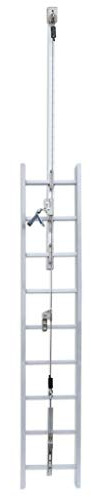 Frontline Fall Protection VLCS Securope Cable Vertical Fall Arrest Ladder System 40' | Undeformable | Easy Mounting | Freehand System | Meets or exceeds ANSI & OSHA Standards