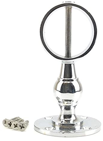 RopeServices UK 40mm Polished Chrome Decking Rope Standard Handrail Bracket, Deck Post End Fixing Post Fitting