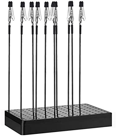 Modellbau Farben Standfuß, Lackier Ständer Mit und Modellbau Werkzeug,10 Stück Krokodilklemmen-Halter für Modellierung und Bastelarbeiten