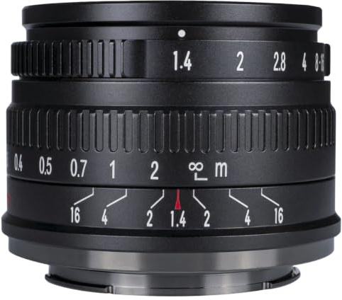 7artisans Obiettivo 35mm f/1.4 per Panasonic Olympus Micro Quattro Terzi, Nero