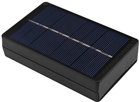 BOROCO Chargeur Solaire, 1W 4V Panneau Solaire Portable Chargeur Solaire AAA pour Batteries Boîtier de Charge léger Accessoires d'alpinisme et de Camping, Noir