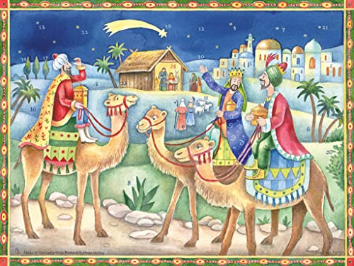 Adventskalender Heilige Drei Könige bringen Gaben: Papier-Adventskalender