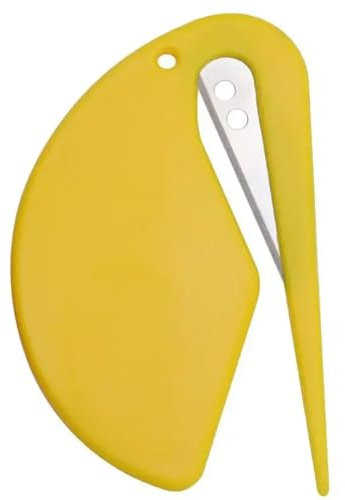 LXHZSY Schneidelineal 2 Stück tragbarer Mini-Schneider, Papierschneider, Geschenkpapierschneider, Schneiden von Geschenkpapier(Yellow)