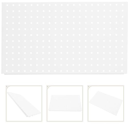 XPJYUA Tablero Perforado Escritorio Pegboard Panel de Pared Garaje Organizador Herramientas Almacenamiento Metal Pegboards Paredes Hierro