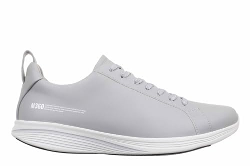 MBT M360 E2 Zapatillas de Deporte para Hombre Estilo Moderno. Deportivas de Caminar Anatómicas y Cómodas. Calzado Fisiológico de Confort y Estabilidad con Suela balancin. Color Gris