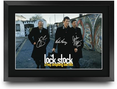 HWC Trading Lock, Stock and Two Smoking Barreles Scene 1 Gifts Printed Signed Autograph Picture for Movie Memorabilia Fans - A3 Framed