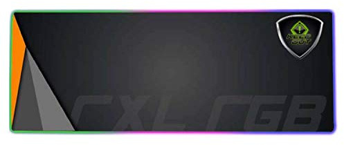 Tapis de Gaming avec éclairage RVB, Surface Douce, Base antidérapante, Compatible avec Souris Optique et Laser 880 x 300 mm