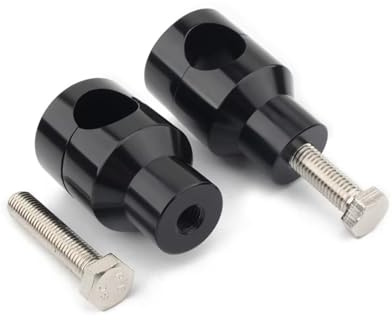 EQAUHYB handlebar riser motorbike Motorbike Universal 22mm 7/8 Motorcycle Parts Handlebar Risers Mount Handle Bar Clamps Kit Bar Clamps Bar Mount Adapter Accessories(Black,Size 2)