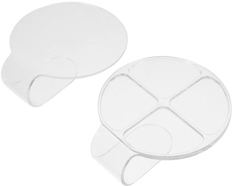 VALICLUD 2 Pezzi Palette Miscelazione Makeup Vassoio Manicure Piatti per Fondotinta e Cosmetici Design Portatile e Facile e Tonalità Uniche