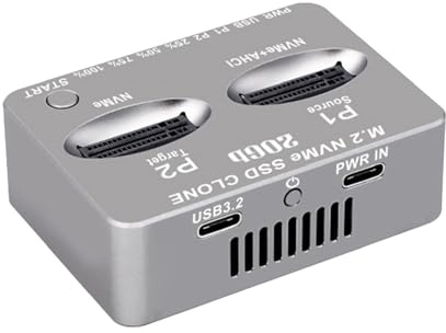 NVME Docking Station Doppio Bay NVMe Stati Solidi Clone Disco USB3.2 Tipo C Cassa del disco solido NVMe Per Stati Solidi Disco M Chiave