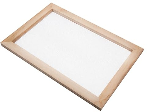 HAWILLOSCH Holzrahmen Papierherstellung DIY Mit Zellstoff Schöpfrahmen Kinderbasteln Umweltfreundlich Wiederverwendbar Kreative Papiergestaltung Anleitung