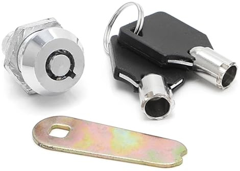 Interrupteur de verrouillage d'ascenseur à clé tubulaire avec 2 clés, double face, extractible, 1 pièce(18mm)