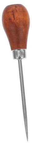 Hemobllo Punteruolo Per Rilegatura in Pelle e Legno Con Impugnatura Ergonomica, Strumento Versatile Per Cucito, Lavorazione a Maglia e Fai Da Te, Utensile Portatile Per Artigiani e Principianti