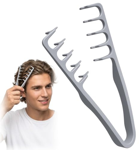 VRYNDH Peine Texturizador Hombre - peine volumen,Herramienta para Dar Volumen a Las Raíces para Raíces y Flequillo, para Mujeres y Hombres(E)