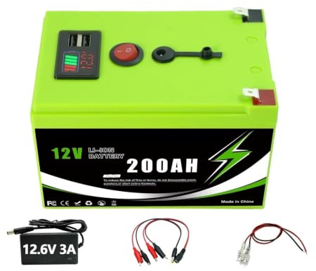 Batería De Litio 12V 200Ah LiFePO4 Batería Solar(200A Portable Pow-Ch)