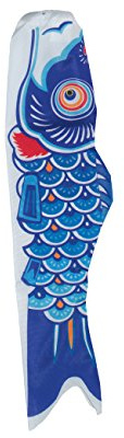 In the Breeze Koi Fish Windsack, 61 cm, Blau, 4780