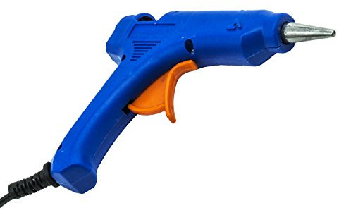 Maxware Mini Pistolet Thermique 20 W pour Stick 7-8 mm - Bleu - Trigger - Pistolet à Colle Thermique