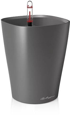 LECHUZA DELTINI antracite metallizzato, art. 14903, da interno, 15x19x11.5 cm