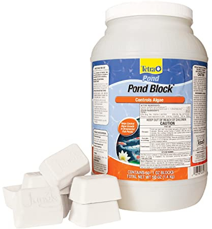 Tetra Pond Block Controls Algae In Ornamental Fish Ponds, 50 Count