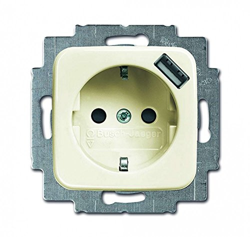 BuschJaeger Schuko USB-Steckdose creme 20EUCBUSB-212
